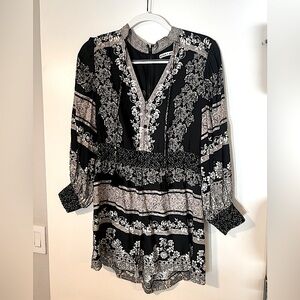 Alice & Olivia Black and White Romper